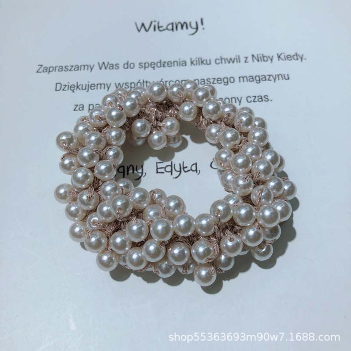 Wholesale Simple Braided Beaded Head Rope Hair Ring JDC-HS-TengH002