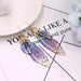 Jewelry WholesaleWholesale S925 sterling silver cicada wing wing gradient color butterfly earrings JDC-ES-XuanY002 Earrings 宣妍 %variant_option1% %variant_option2% %variant_option3%  Factory Price JoyasDeChina Joyas De China