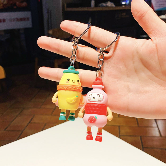 Wholesale Keychains PVC Cute Cartoon Anime Fruit Figure MOQ≥2 JDC-KC-PLei014