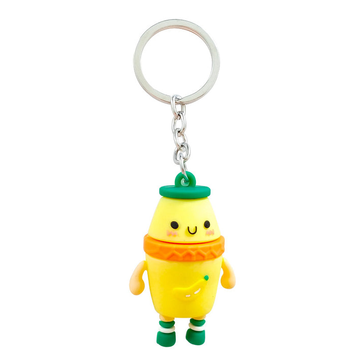 Wholesale Keychains PVC Cute Cartoon Anime Fruit Figure MOQ≥2 JDC-KC-PLei014