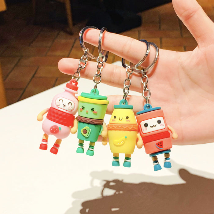 Wholesale Keychains PVC Cute Cartoon Anime Fruit Figure MOQ≥2 JDC-KC-PLei014