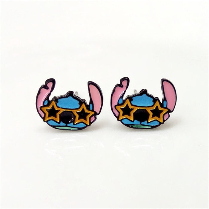 Wholesale Earrings Cartoon Anime Stud Earrings JDC-ES-QingT002