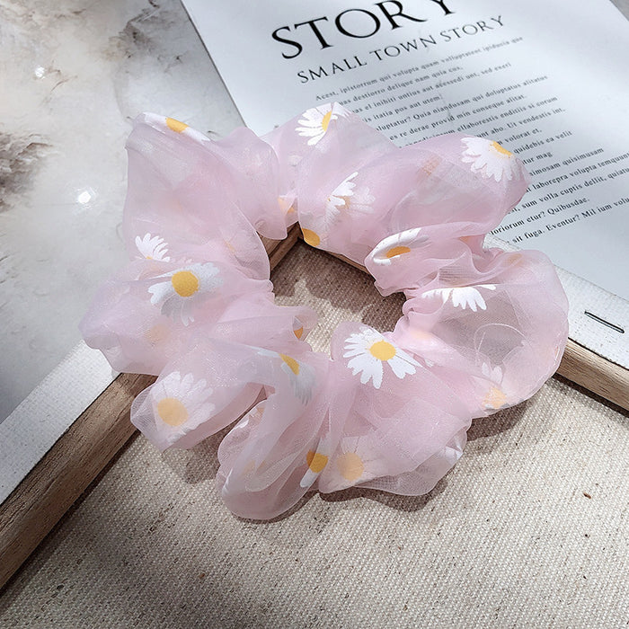 Jewelry WholesaleWholesale release rubber band colorful daisy hair ring JDC-HS-H420 Hair Scrunchies 妙德 %variant_option1% %variant_option2% %variant_option3%  Factory Price JoyasDeChina Joyas De China