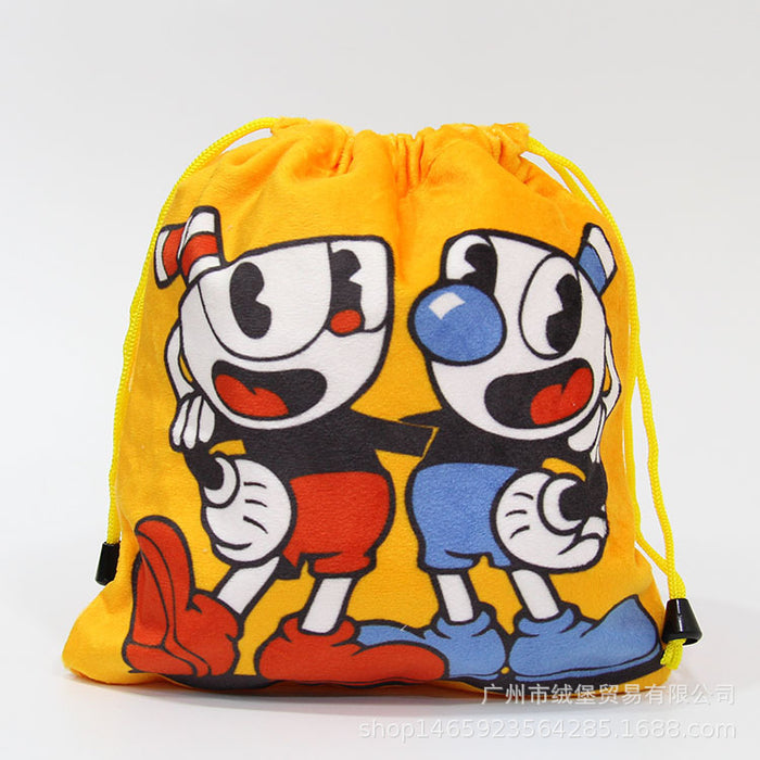 Wholesale Storage Bag Plush Cartoon Drawstring Halloween MOQ3 JDC-SB-rongb001