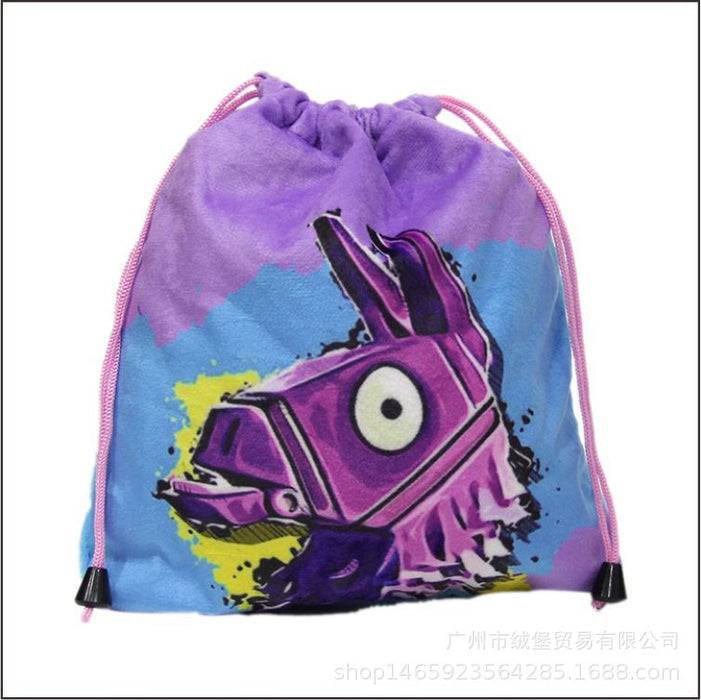 Wholesale Storage Bag Plush Cartoon Drawstring Halloween MOQ3 JDC-SB-rongb001