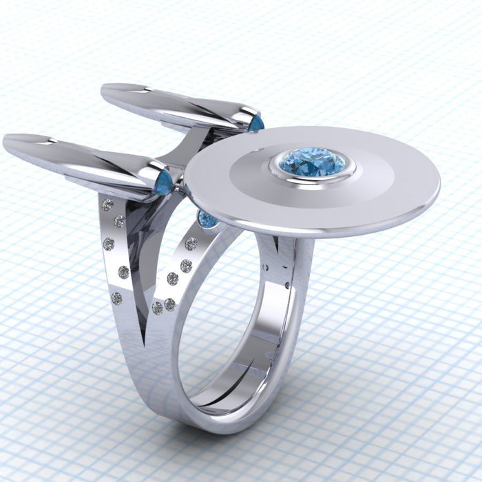 Wholesale Starship Alloy Rings MOQ≥2 JDC-RS-ZhuY003