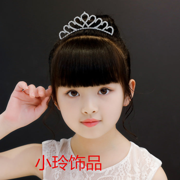 Jewelry WholesaleWholesale Kids Crown Birthday Rhinestone Headband JDC-HD-hongh002 Headband 宏宏 %variant_option1% %variant_option2% %variant_option3%  Factory Price JoyasDeChina Joyas De China