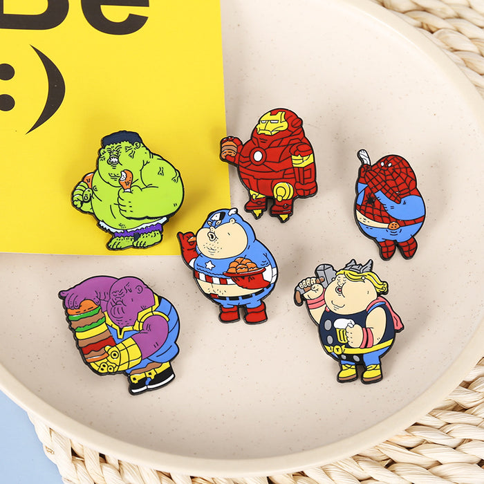 Wholesale brooch pvc cartoon badge color drip oil JDC-BC-DanR005