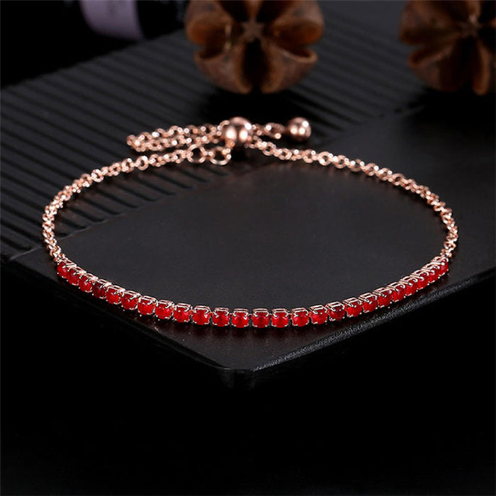 Jewelry WholesaleWholesale Single Row Diamond Adjustable Zircon Multicolor Bracelet JDC-BT-TLS005 Bracelet 特蕾萨 %variant_option1% %variant_option2% %variant_option3%  Factory Price JoyasDeChina Joyas De China