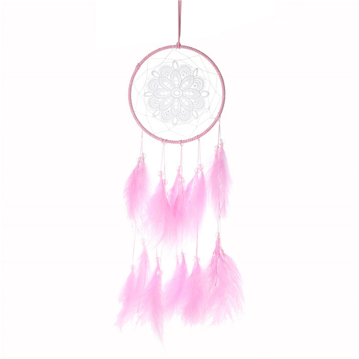 Jewelry WholesaleWholesale color feather catcher network MOQ≥2 JDC-DC-JunX007 Dreamcatcher 俊贤 %variant_option1% %variant_option2% %variant_option3%  Factory Price JoyasDeChina Joyas De China