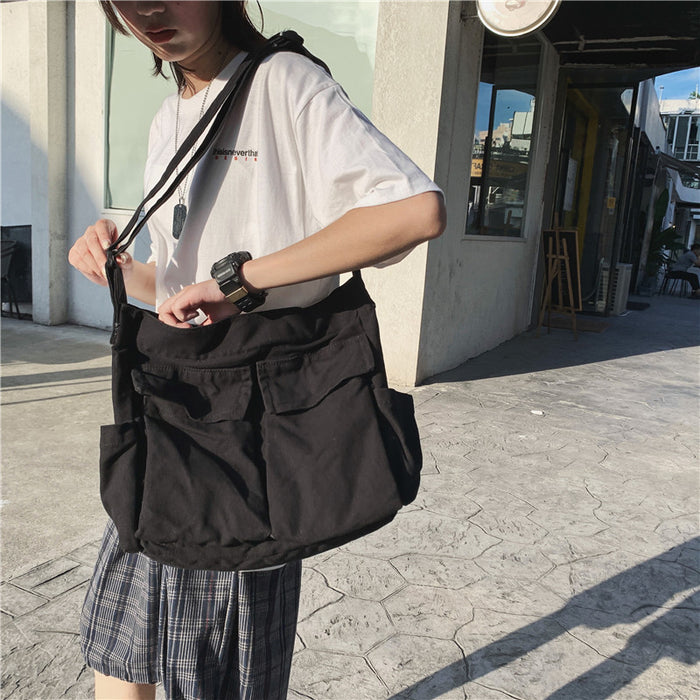 Wholesale Shoulder Bag Canvas Large Capacity Oblique Span JDC-SD-Zhibei008