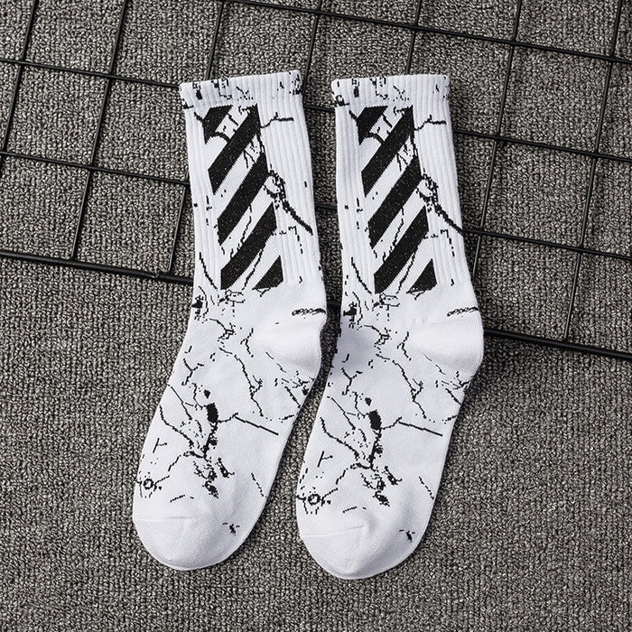 Jewelry WholesaleWholesale cotton men's and women's mid-length hip hop sports socks JDC-SK-RaoX002 Sock 饶兴 %variant_option1% %variant_option2% %variant_option3%  Factory Price JoyasDeChina Joyas De China