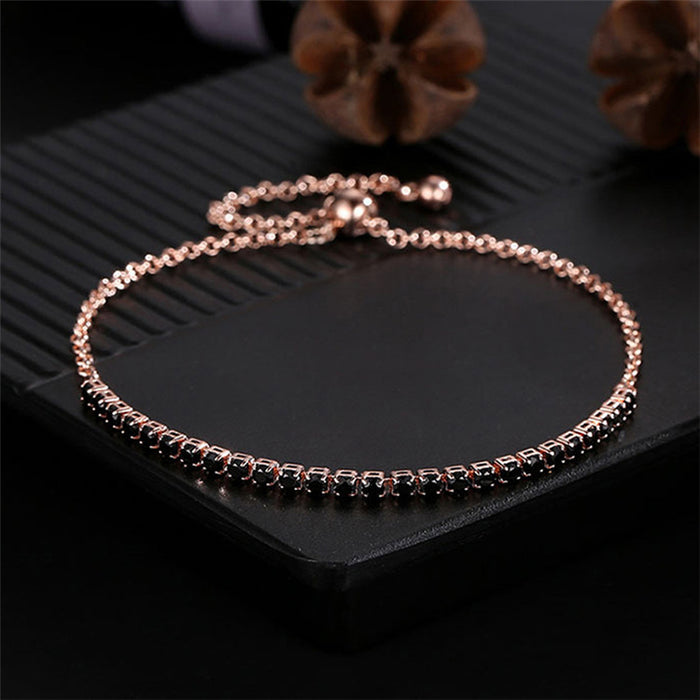 Jewelry WholesaleWholesale Single Row Diamond Adjustable Zircon Multicolor Bracelet JDC-BT-TLS005 Bracelet 特蕾萨 %variant_option1% %variant_option2% %variant_option3%  Factory Price JoyasDeChina Joyas De China