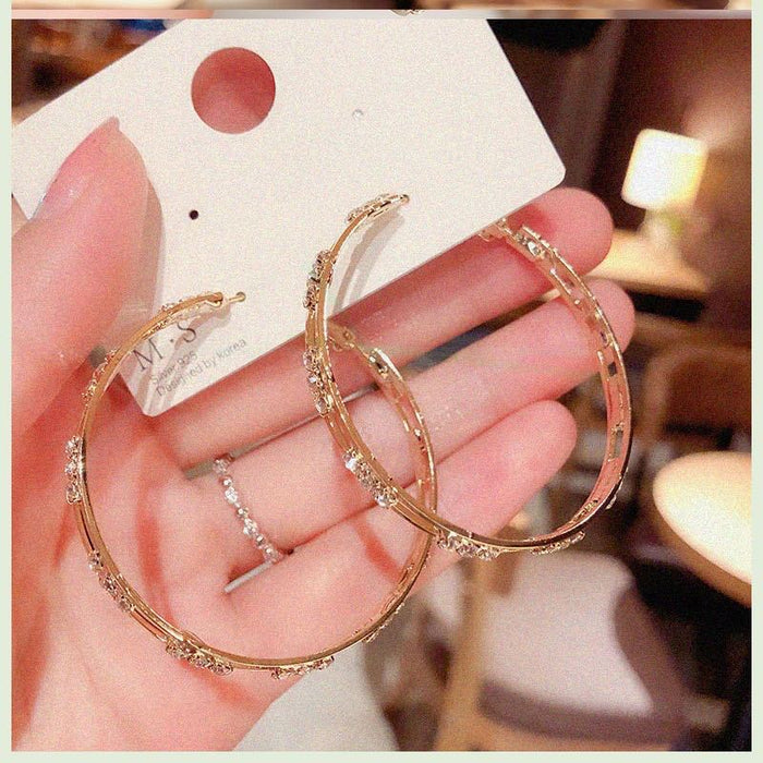 Wholesale silver 925 silver needle ring earrings MOQ≥3 JDC-ES-jinghy004