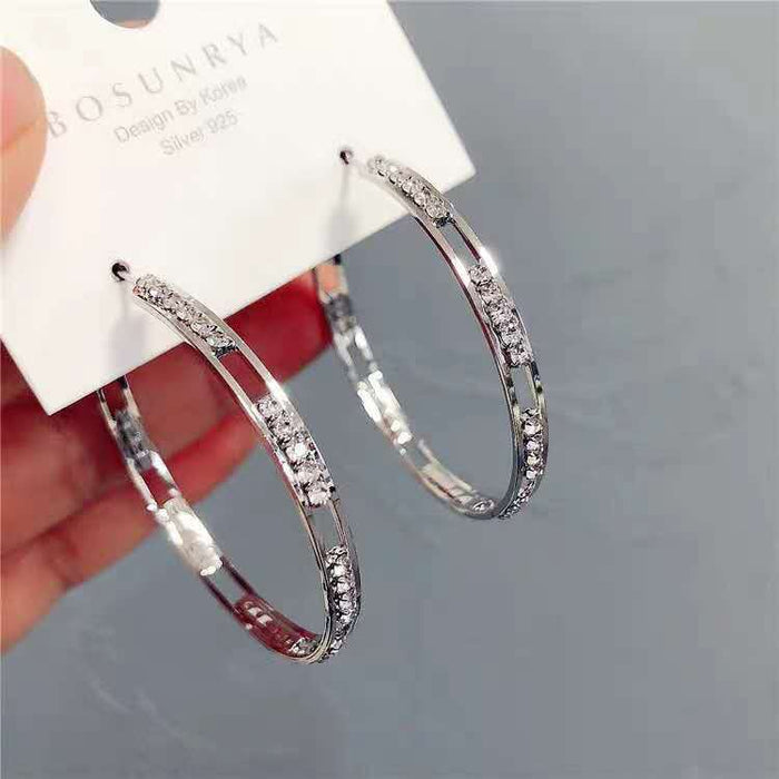 Wholesale silver 925 silver needle ring earrings MOQ≥3 JDC-ES-jinghy004