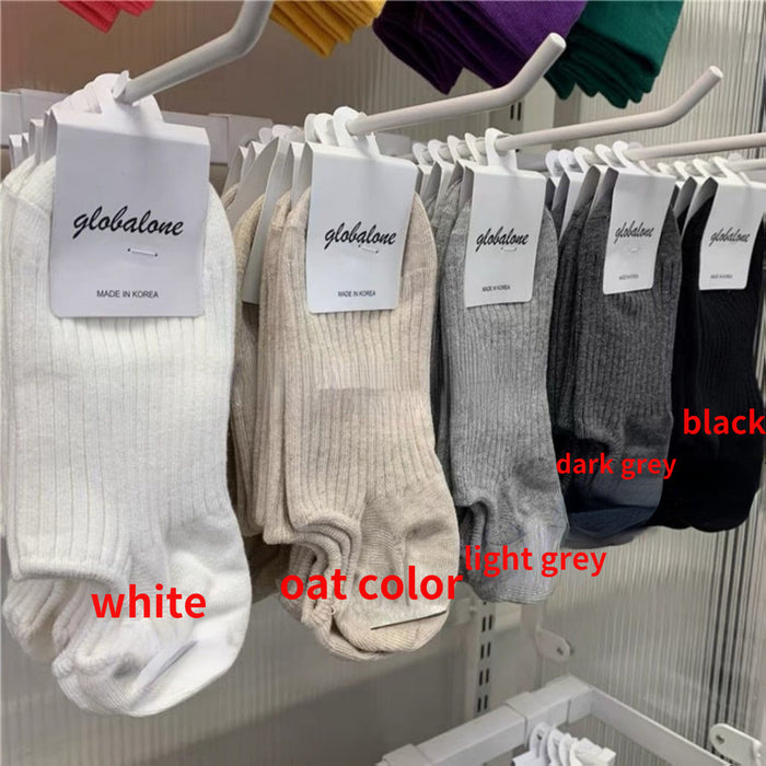 Jewelry WholesaleWholesale Solid Color Polyester Boat Socks MOQ≥2 JDC-SK-XiangY003 Sock 翔域 %variant_option1% %variant_option2% %variant_option3%  Factory Price JoyasDeChina Joyas De China