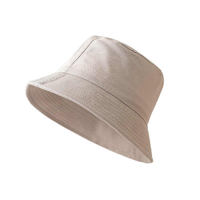 Wholesale Cotton Solid Color Parent-child Bucket Hat Flat Top Visor Hat JDC-FH-Muxia003