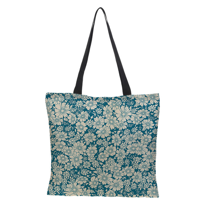 Wholesale Printing Waterproof Cotton Linen Small Daisy Printing Eco-friendly Shopping Bag JDC-SD-QTu010