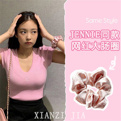 Jewelry WholesaleWholesale rubber bands and floral hair bands JDC-HS-H424 Hair Scrunchies 妙德 %variant_option1% %variant_option2% %variant_option3%  Factory Price JoyasDeChina Joyas De China