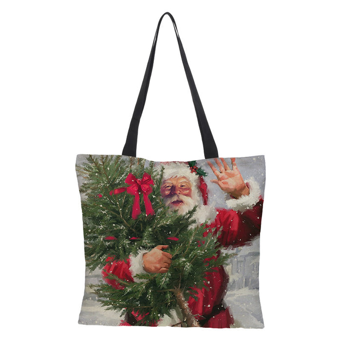 Wholesale printed cotton linen bag gift bag storage gift bag JDC-SD-QTu005