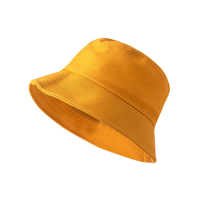 Wholesale Cotton Solid Color Parent-child Bucket Hat Flat Top Visor Hat JDC-FH-Muxia003