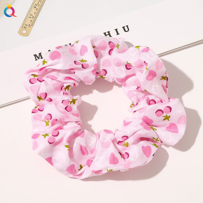 Jewelry WholesaleWholesale Fruit Flavor Cute Avocado Peach Hair Scrunchies JDC-HS-Qiyue001 Hair Scrunchies 奇阅 %variant_option1% %variant_option2% %variant_option3%  Factory Price JoyasDeChina Joyas De China