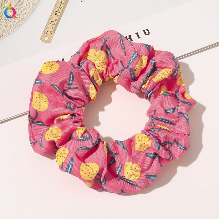 Jewelry WholesaleWholesale Fruit Flavor Cute Avocado Peach Hair Scrunchies JDC-HS-Qiyue001 Hair Scrunchies 奇阅 %variant_option1% %variant_option2% %variant_option3%  Factory Price JoyasDeChina Joyas De China