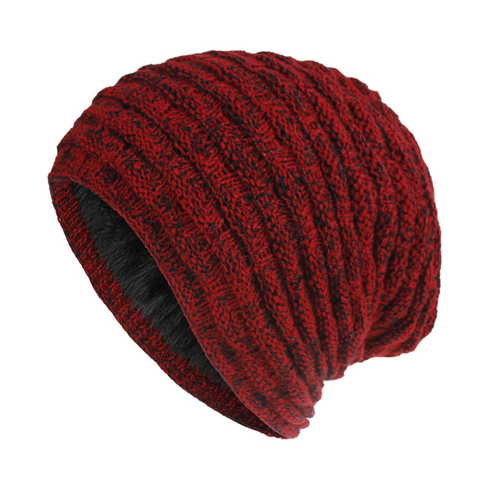 Wholesale Hat Acrylic Fiber Warm Winter Outdoor Pullover Hat MOQ≥2 JDC-FH-XMi016