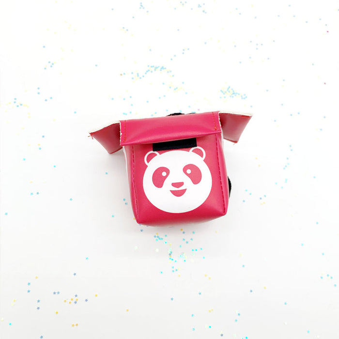 Wholesale meal bag coin purse creative PU leather Uber takeaway box keychain MOQ≥3 JDC-KC-HAn003