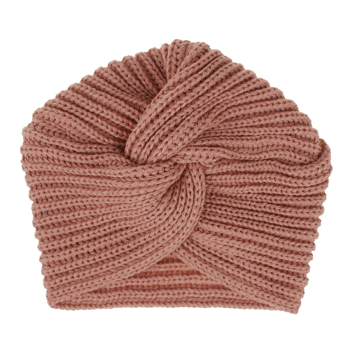 Wholesale Hat Wool Indian Hat Solid Color Muslim Cross Knit Pullover Hat MOQ≥2 JDC-FH-XMi002