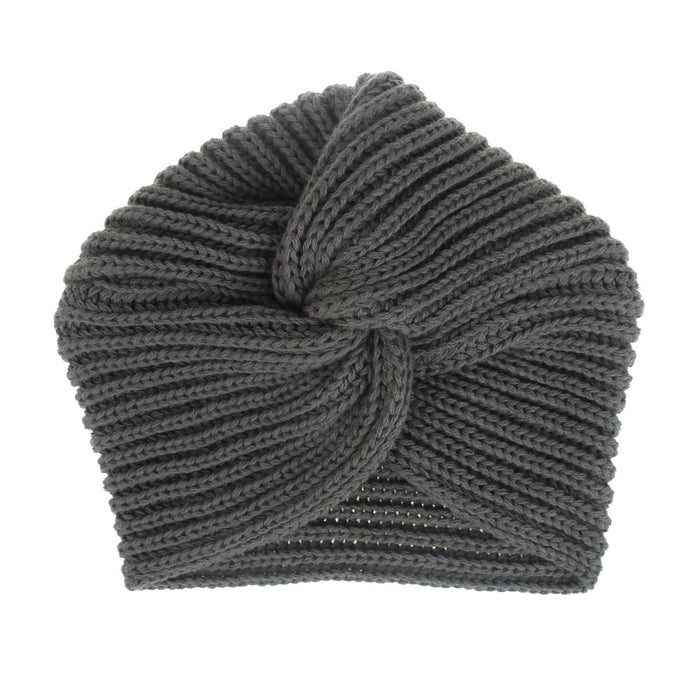 Wholesale Hat Wool Indian Hat Solid Color Muslim Cross Knit Pullover Hat MOQ≥2 JDC-FH-XMi002