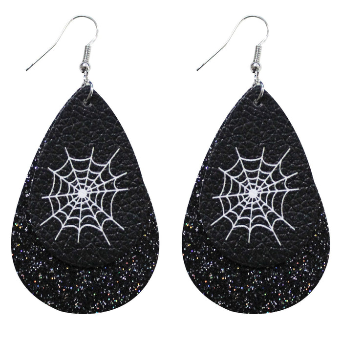 Wholesale Earrings Alloy Leather Droplet Halloween  MOQ≥2 JDC-ES-tianpi014