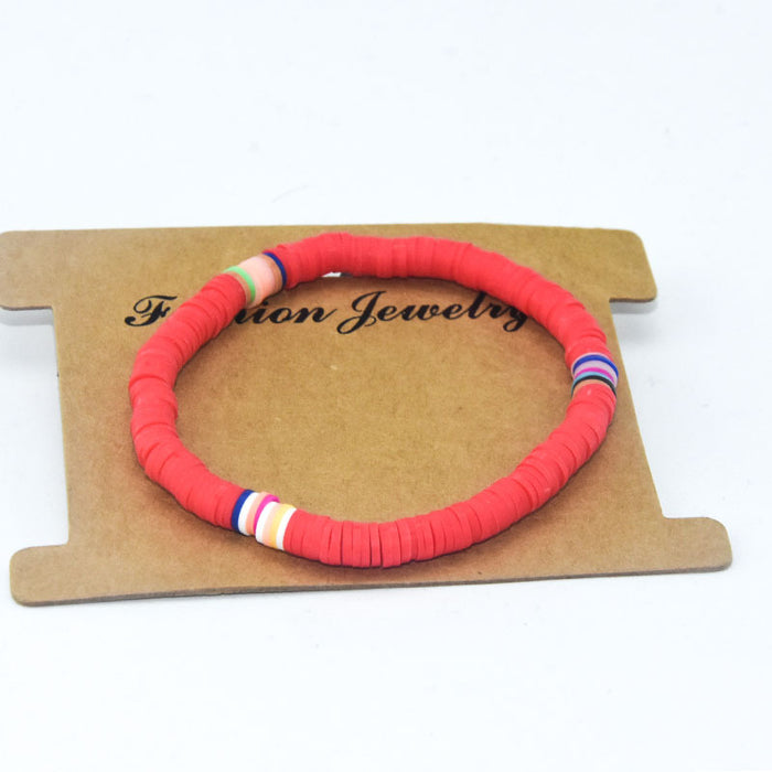 Wholesale Boho Sweet Colorful Clay Bracelet MOQ≥2 JDC-BT-ManS011