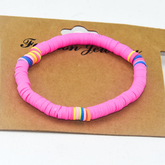 Wholesale Boho Sweet Colorful Clay Bracelet MOQ≥2 JDC-BT-ManS011