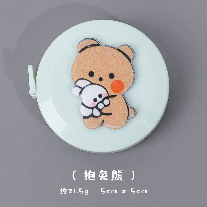 Wholesale PVC Cartoon Small Measuring Tape Measuring Measurements Soft Ruler JDC-RR-Dichen001