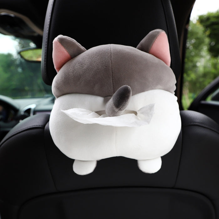 Wholesale Car Accessories Plush Cute Cartoon Hanging Tissue Box MOQ≥2 JDC-CA-LanYu008