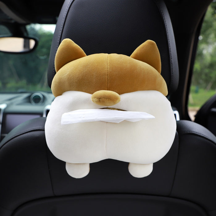 Wholesale Car Accessories Plush Cute Cartoon Hanging Tissue Box MOQ≥2 JDC-CA-LanYu008