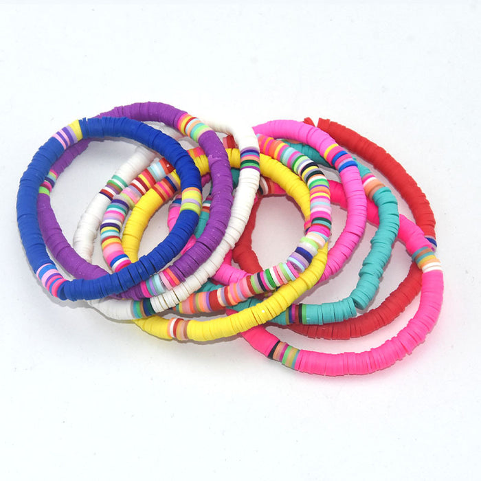 Wholesale Boho Sweet Colorful Clay Bracelet MOQ≥2 JDC-BT-ManS011