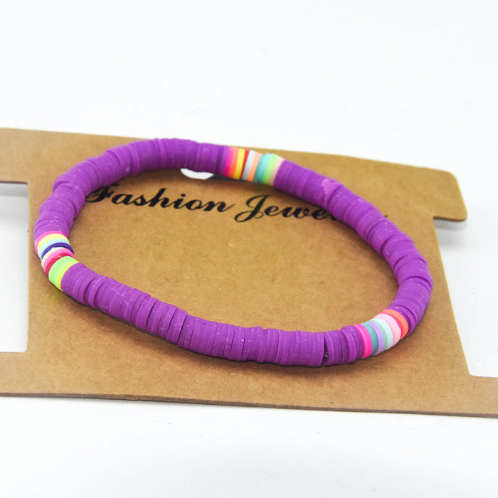 Wholesale Boho Sweet Colorful Clay Bracelet MOQ≥2 JDC-BT-ManS011