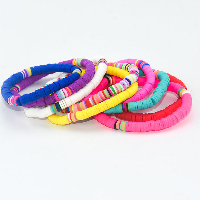 Wholesale Boho Sweet Colorful Clay Bracelet MOQ≥2 JDC-BT-ManS011