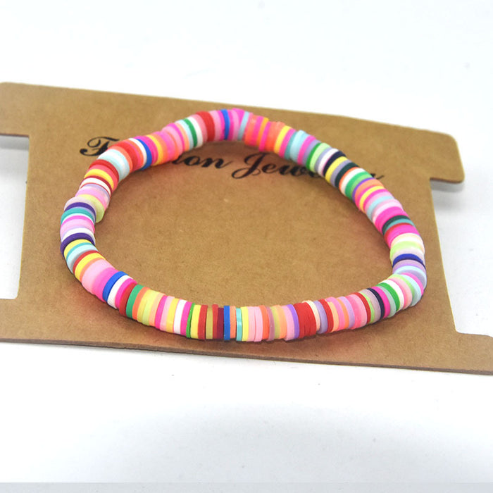 Wholesale Boho Sweet Colorful Clay Bracelet MOQ≥2 JDC-BT-ManS011