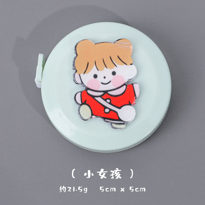 Wholesale PVC Cartoon Small Measuring Tape Measuring Measurements Soft Ruler JDC-RR-Dichen001