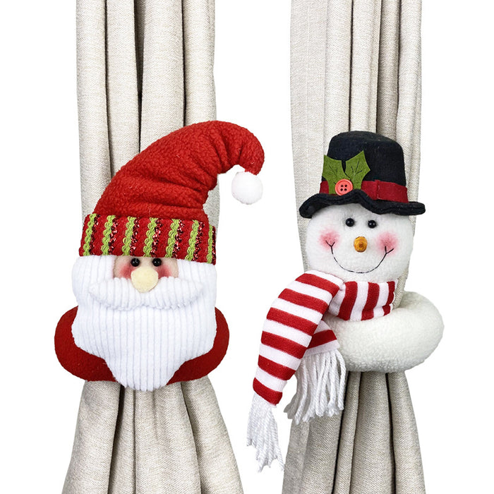 Wholesale Decorative Christmas Curtain Buckle Cute Doll MOQ≥2 JDC-DCN-XinDun003