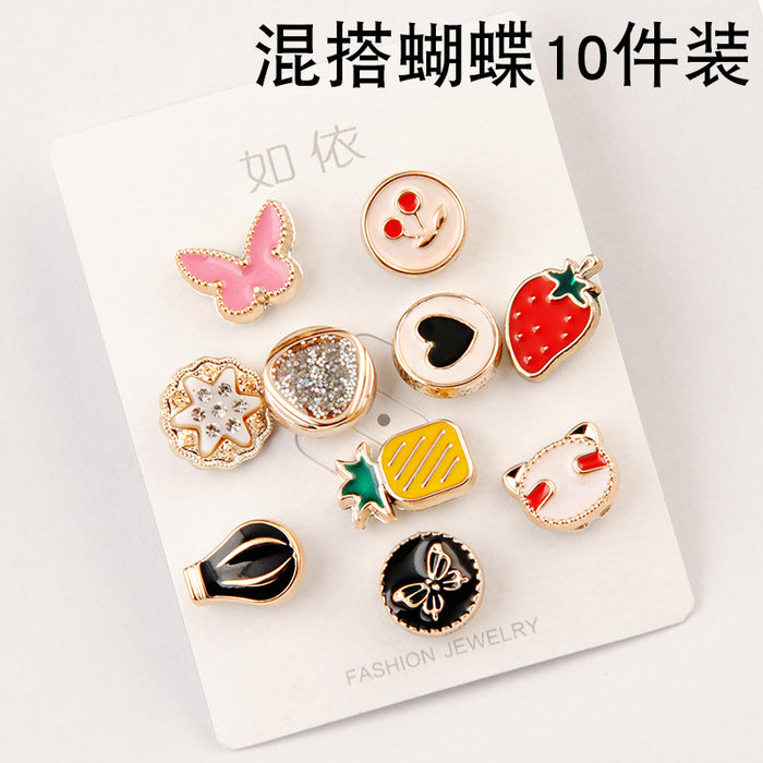 Wholesale Brooch Anti-glare Pearl Small Pin Fixed Clothes Artifact MOQ≥2 JDC-BC-BiG002