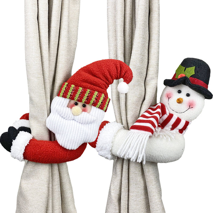 Wholesale Decorative Christmas Curtain Buckle Cute Doll MOQ≥2 JDC-DCN-XinDun003