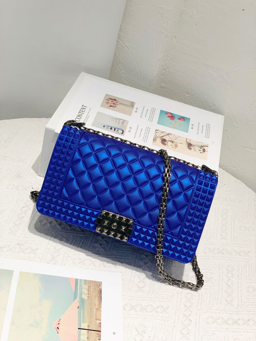 Wholesale Shoulder Bag PVC Rhombus Chain Small Square Bag Diagonal JDC-SD-YBS001