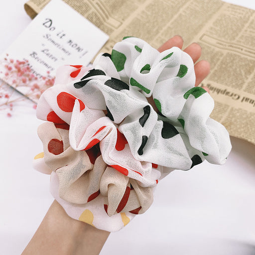 Jewelry WholesaleWholesale chiffon large intestine ring sweet love candy color hair ring JDC-HS-HuiDi003 Hair Scrunchies 惠迪 %variant_option1% %variant_option2% %variant_option3%  Factory Price JoyasDeChina Joyas De China