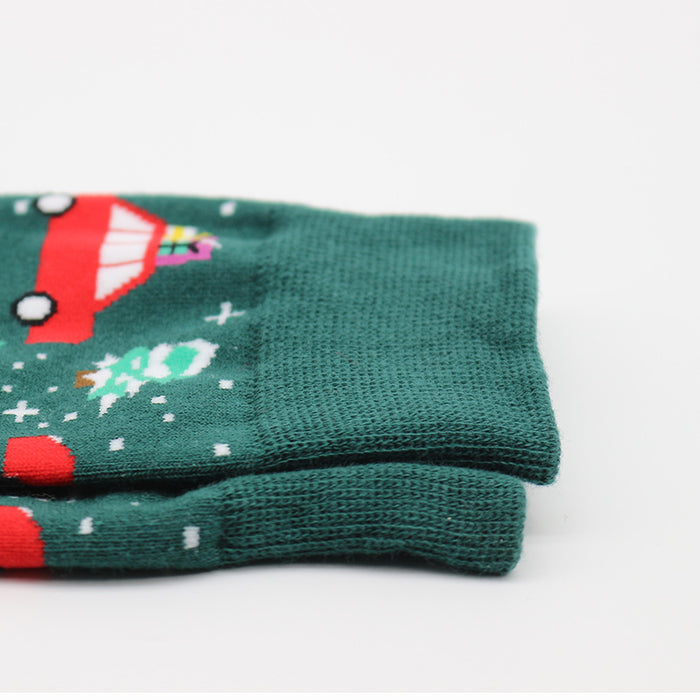 Wholesale Sock Cotton Mid Cylinder Christmas MOQ≥3 JDC-SK-ShuiH001