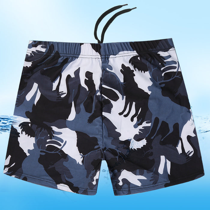 Wholesale Men's Swimming Trunks Loose Anti-Awkward Boxer Shorts JDC-SW- baiy005