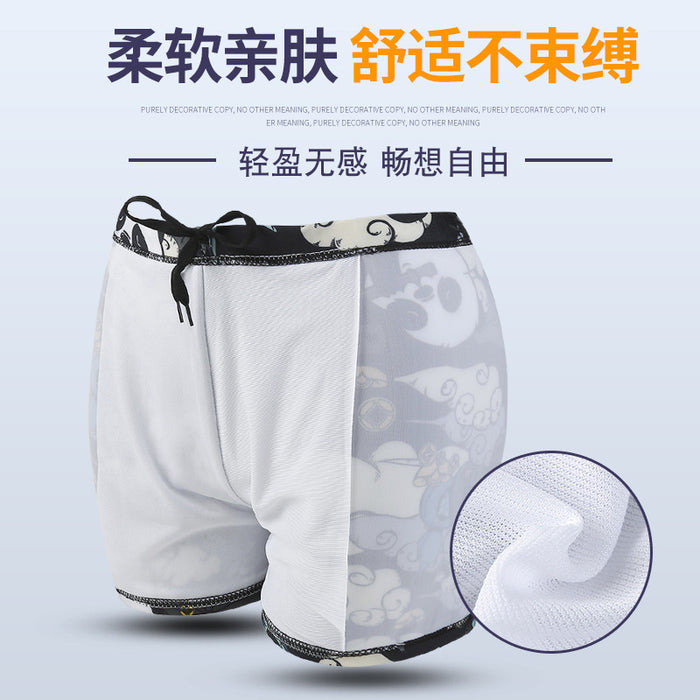 Wholesale Men's Swimming Trunks Loose Anti-Awkward Boxer Shorts JDC-SW- baiy005